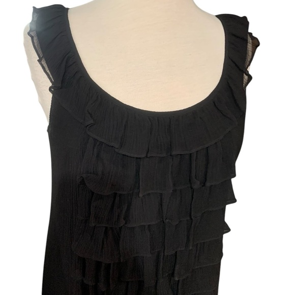 ❤️Vintage Y2K silk Juicy Couture ruffle mini shift dress size 4 - Picture 3 of 10